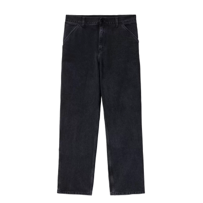 Carhartt WIP Single Knee Denim Pant - Black Stone Washed