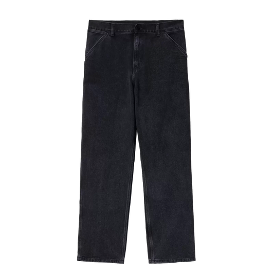 Carhartt WIP Single Knee Denim Pant - Black Stone Washed