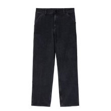 Load image into Gallery viewer, Carhartt WIP Single Knee Denim Pant - Black Stone Washed
