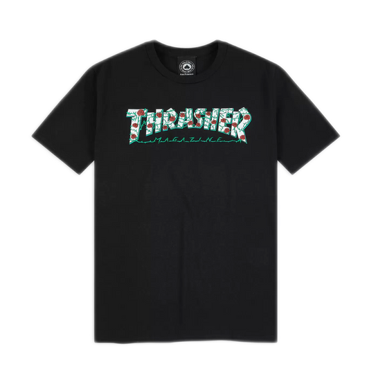 Thrasher Roses Tee - Black