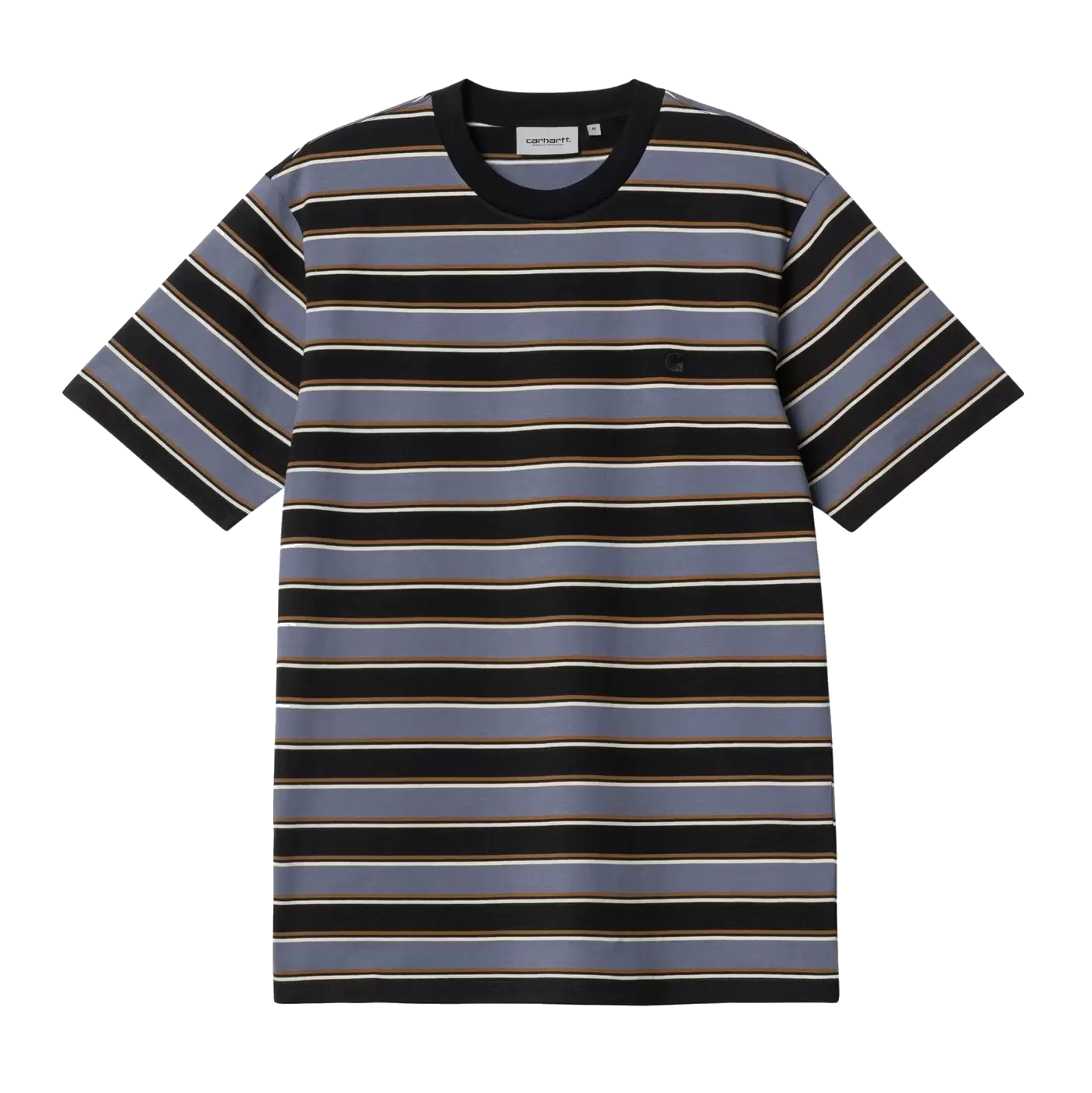 Carhartt WIP Leone Stripe Tee - Bluefin