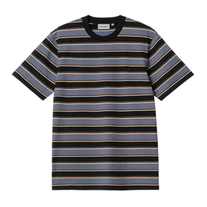 Carhartt WIP Leone Stripe Tee - Bluefin