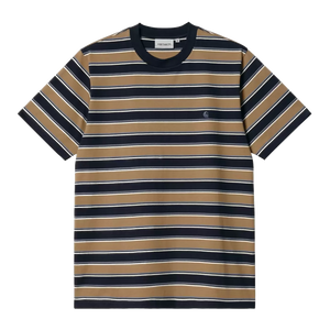 Carhartt WIP Leone Stripe Tee - Buffalo