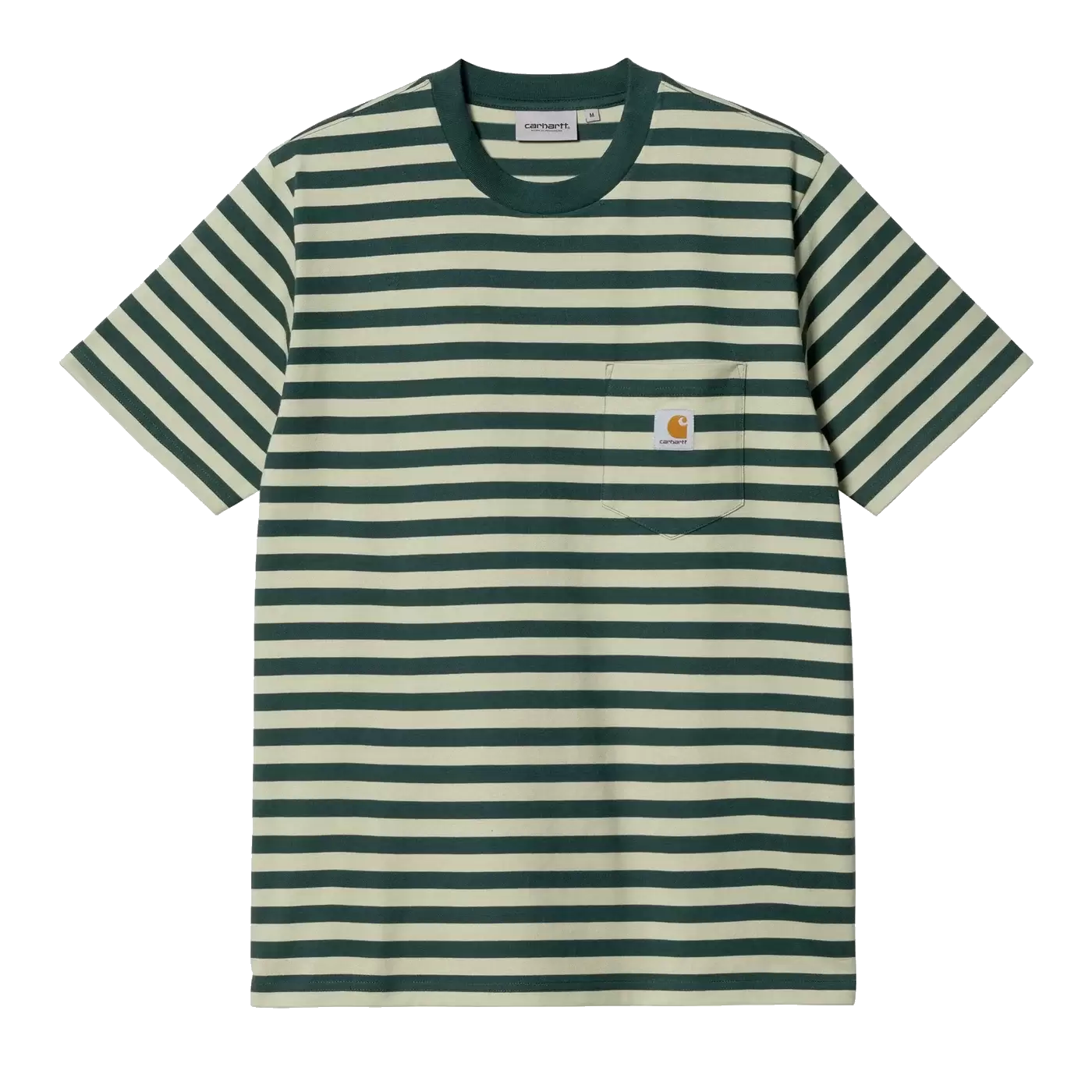 Carhartt WIP Scotty Stripe Pocket Tee - Botanic/Agave