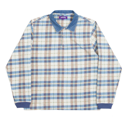 Fucking Awesome Printed Plaid Shirt - White/Blue