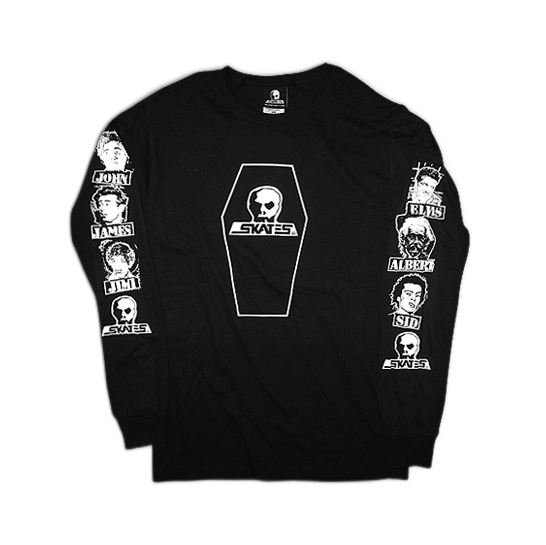 Skull Skates Dead Guys 1980s Longsleeve - Black