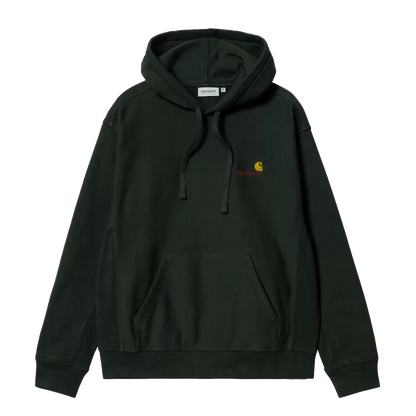 Carhartt WIP American Script Hoodie - Dark Cedar