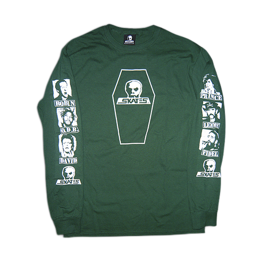 Skull Skates Dead Guys 2000s Longsleeve - Army