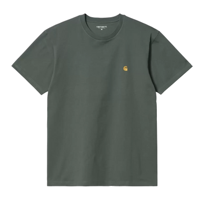 Carhartt WIP Chase Tee - Jura/Gold