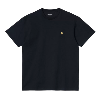 Carhartt WIP Chase Tee - Dark Navy/Gold