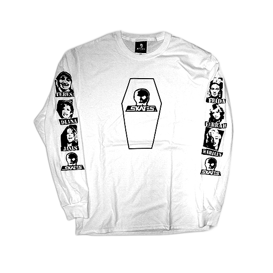 Skull Skates Dead Gals Longsleeve - White