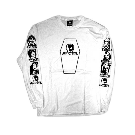 Skull Skates Dead Gals Longsleeve - White