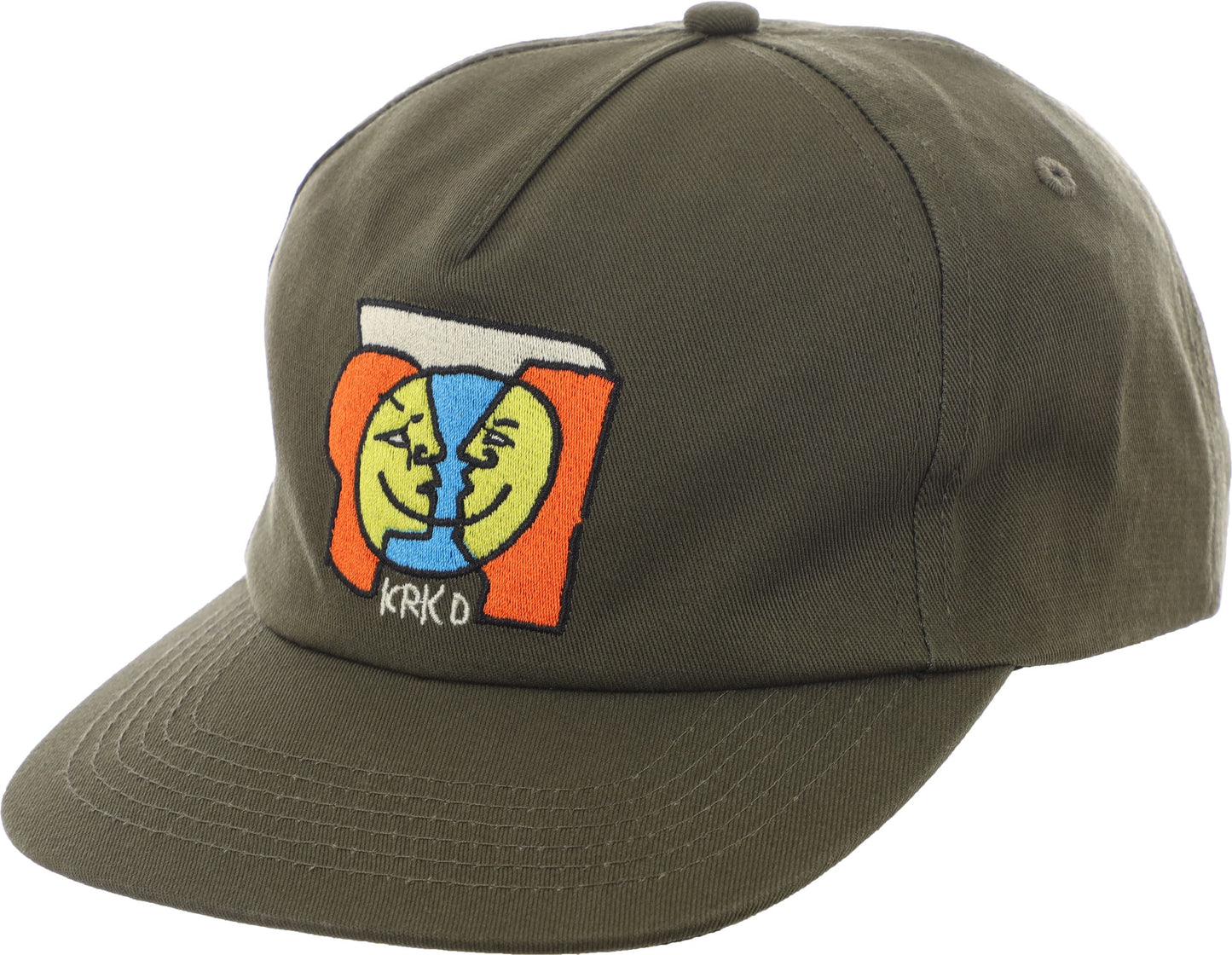 Krooked Moonsmile Snapback - Olive