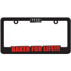 Baker For Life License Plate Frame