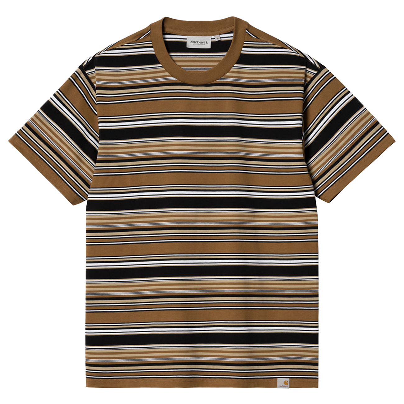 Carhartt WIP Lafferty Stripe Tee - Hamilton Brown