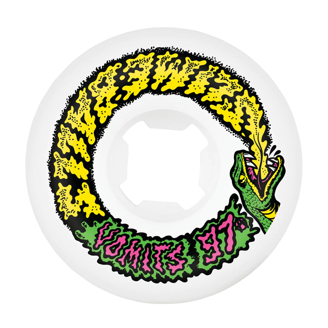 Slime Balls Snake Vomits Wheels - 97A 60mm White/Pink