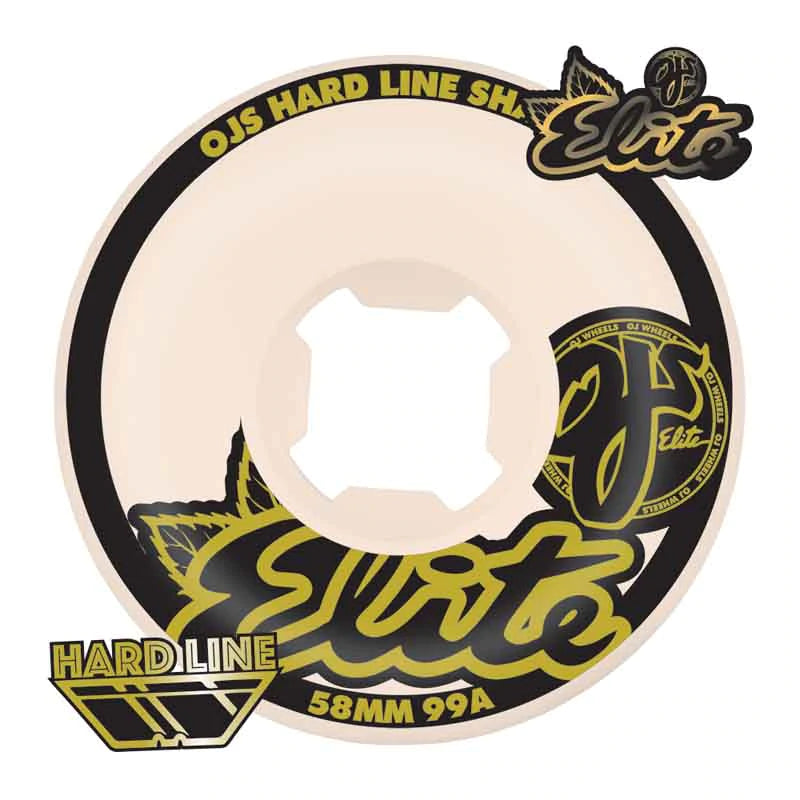 OJ's Elite Hardline Wheels - 99A 58mm