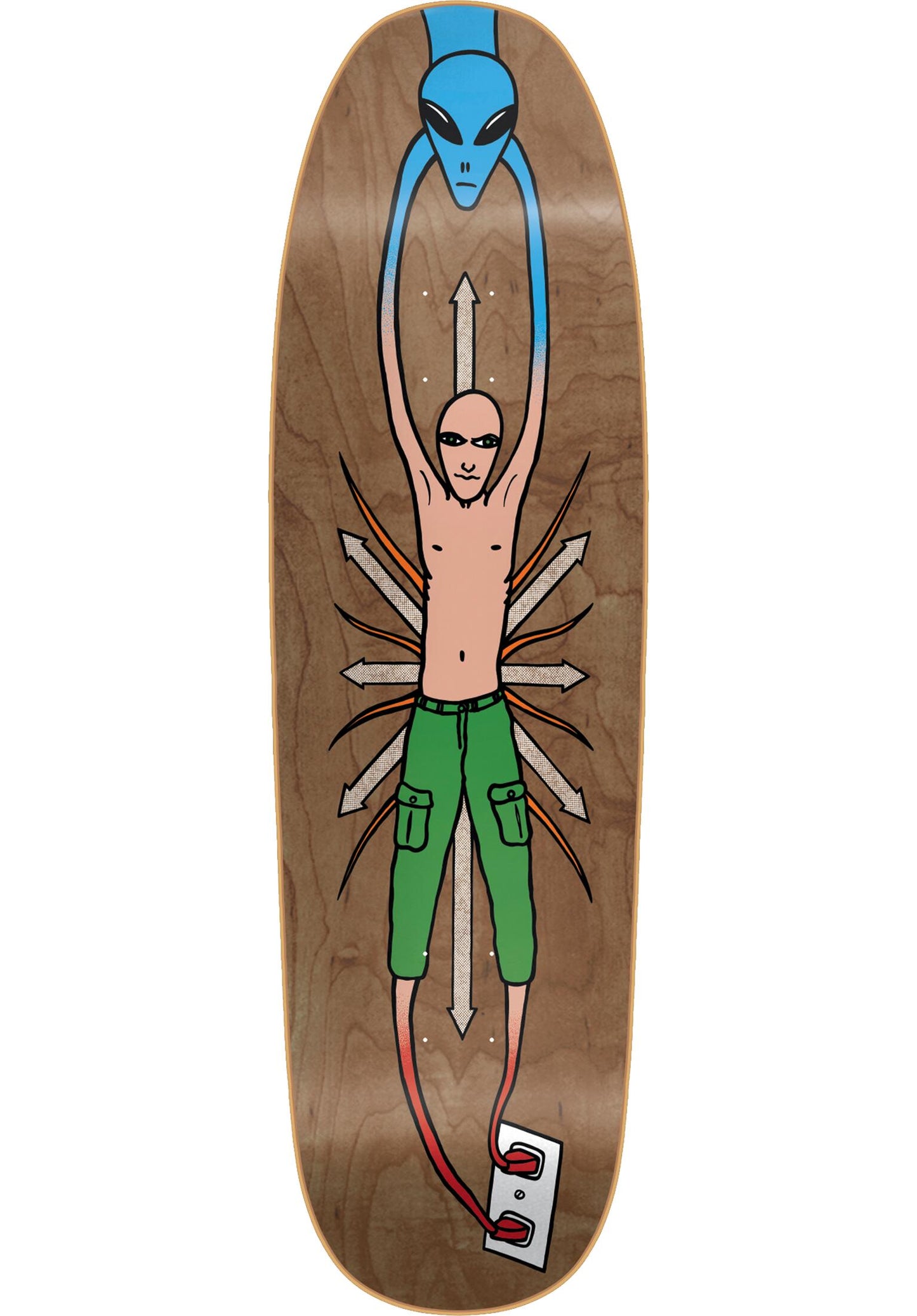 New Deal Vallely Alien Brown SP Deck - 9.18