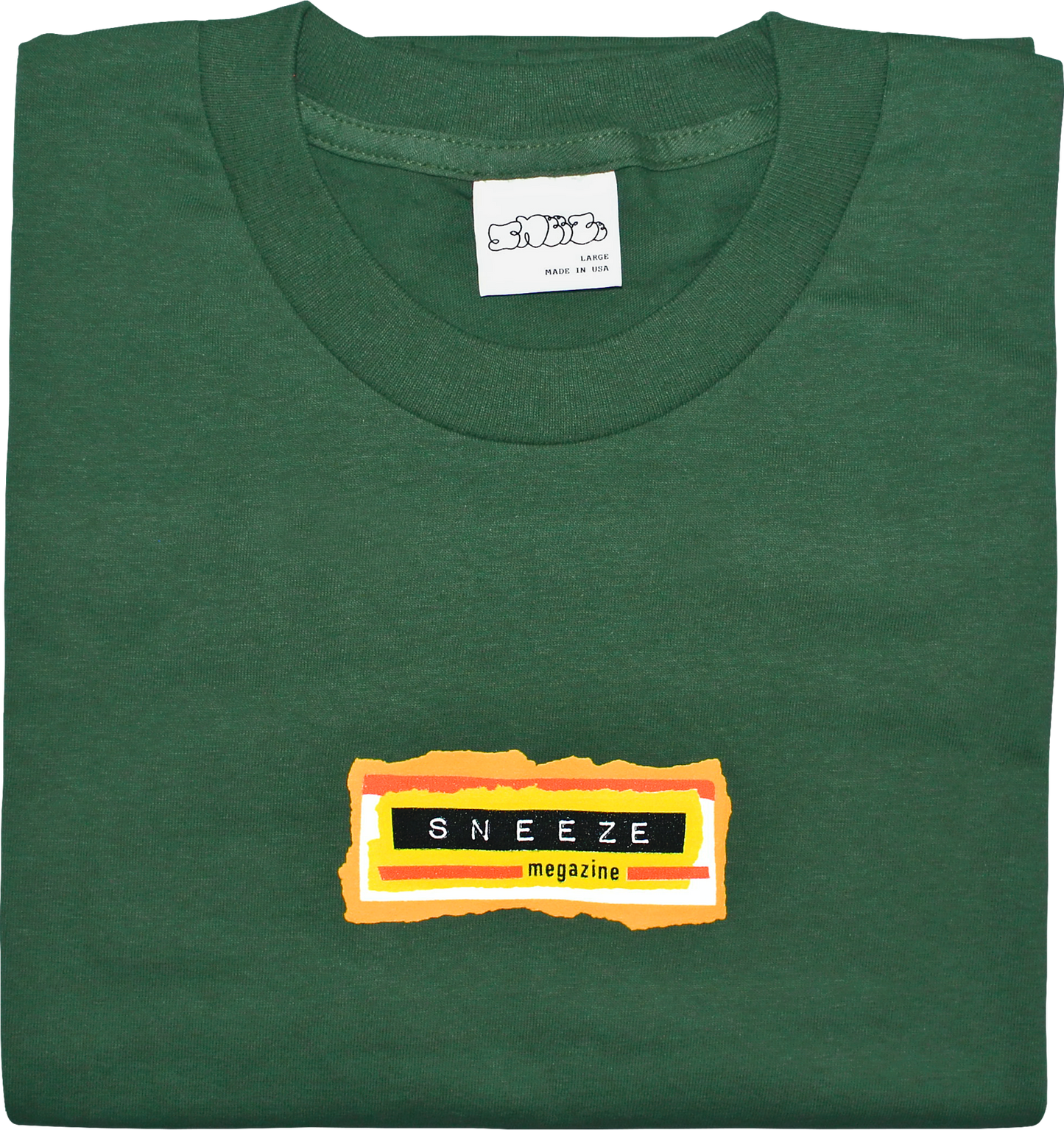 Sneeze Collage Tee - Forest Green