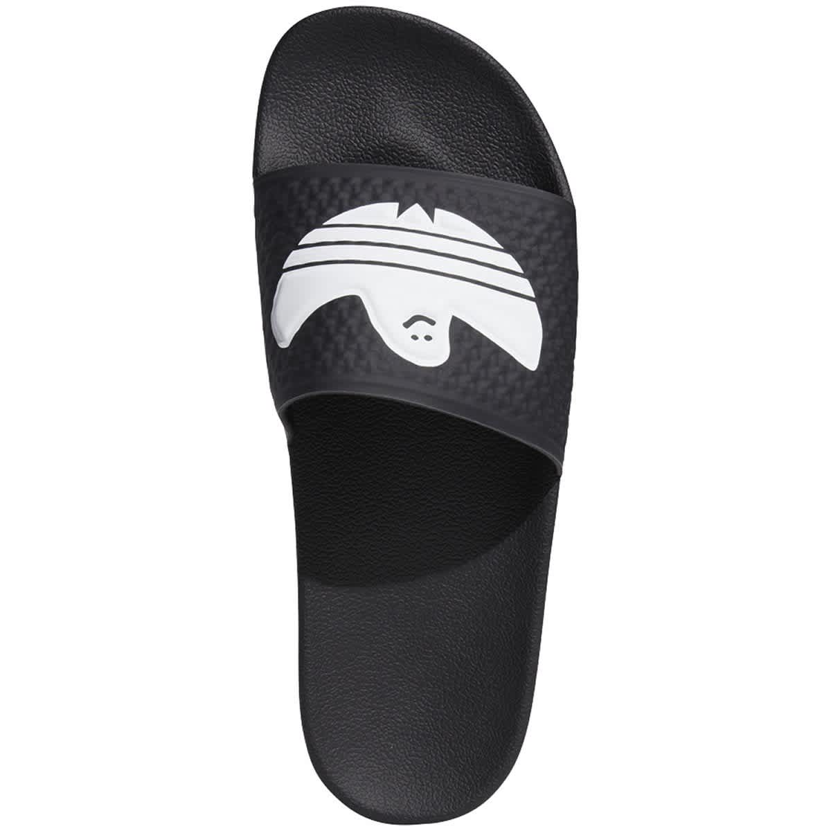 Adidas Shmoofoil Slides - Black/White