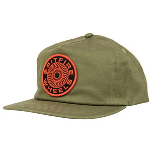 Spitfire Classic '87 Swirl Patch Snapback - OIive/Red/Black