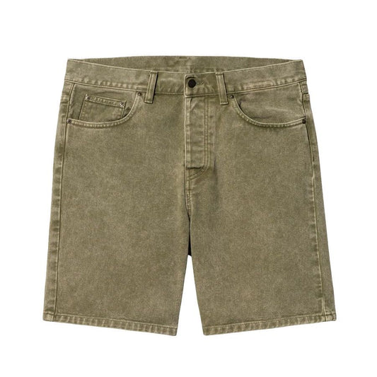 Carhartt WIP Newel Short - Dollar Green Worn Washed