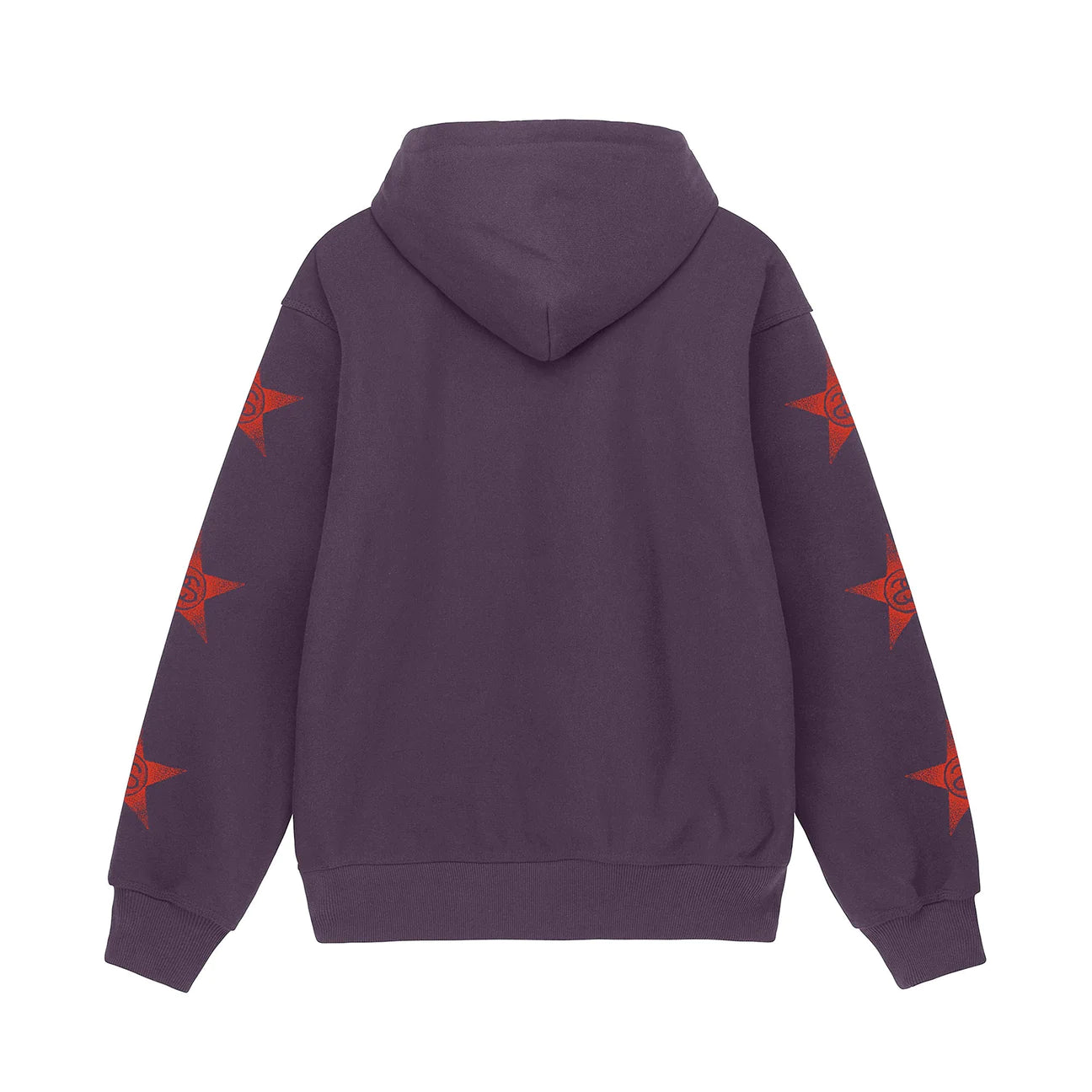 Stussy Stars Zip Hoodie - Grape