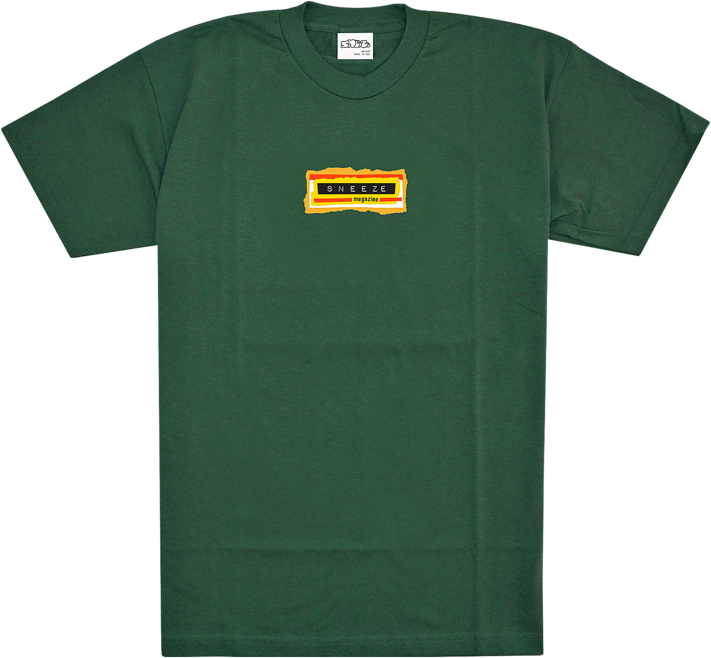 Sneeze Collage Tee - Forest Green