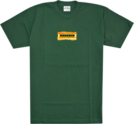 Sneeze Collage Tee - Forest Green