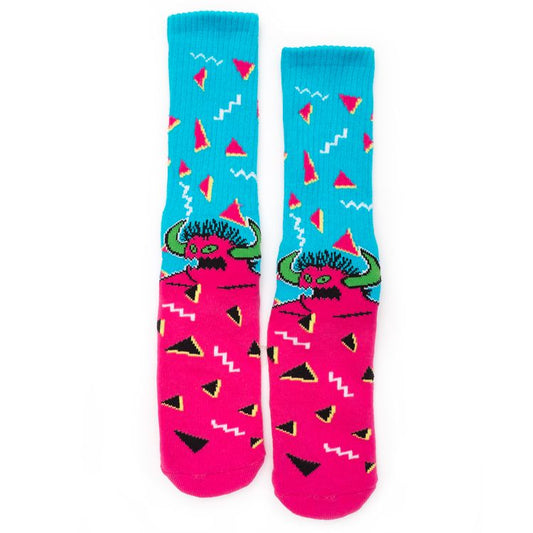 Toy Machine Stoner 80s Monster Socks - Aqua