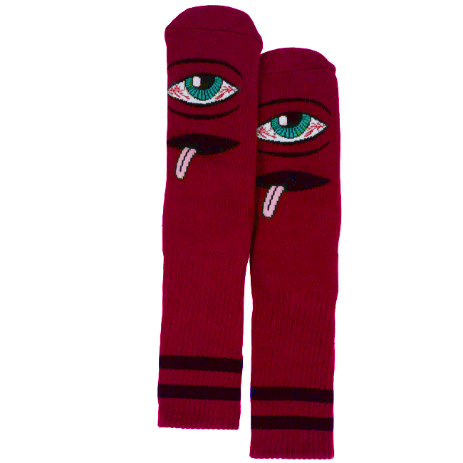 Toy Machine Bloodshot Eye Socks - Dark Red