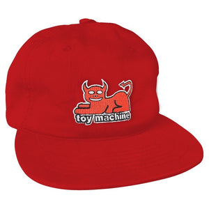 Toy Machine Devil Cat Unstructured Hat - Red