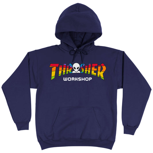 Thrasher X Alien Workshop Spectrum Hoodie - Navy