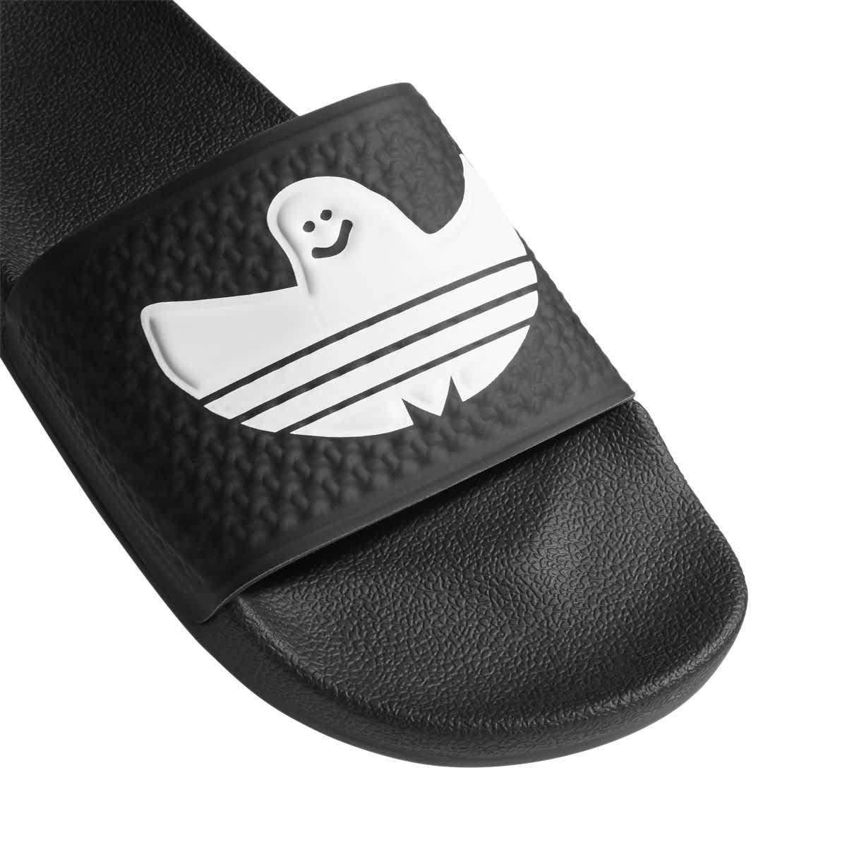 Adidas Shmoofoil Slides - Black/White