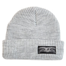 Load image into Gallery viewer, Antihero Stock Eagle Label Cuff Beanie - Heather Grey/Grey