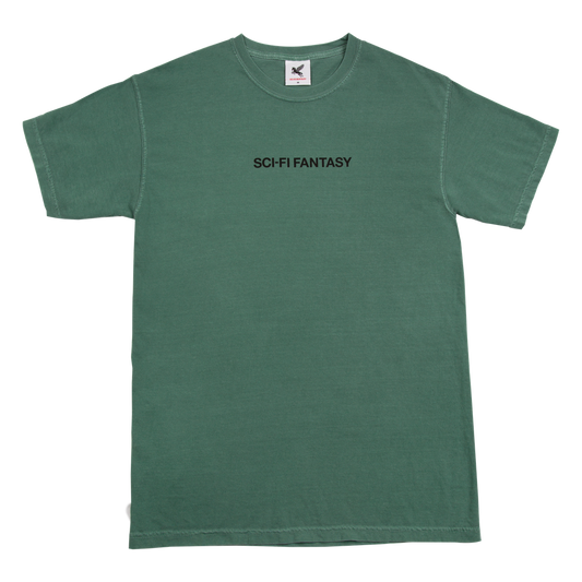 Sci-Fi Fantasy Helvetica Tee - Light Green